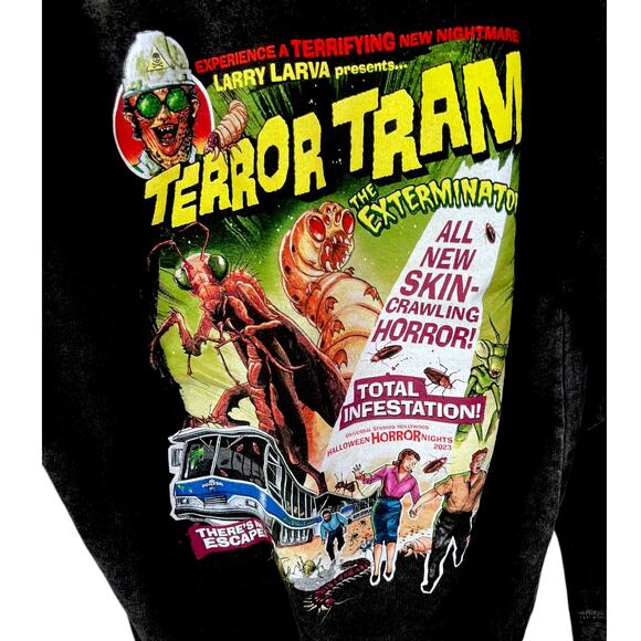 Universal Studios Halloween Horror Nights 2023 Terror Tram Hoodie - M - Picture 3 of 6